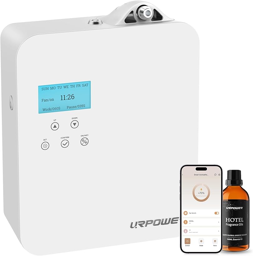 URPOWER Waterless Nebulizing Diffuser Aromatherapy